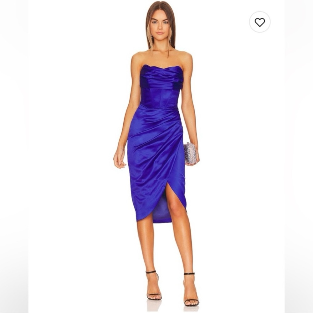 Bardot Jamila Corset Dress Blue